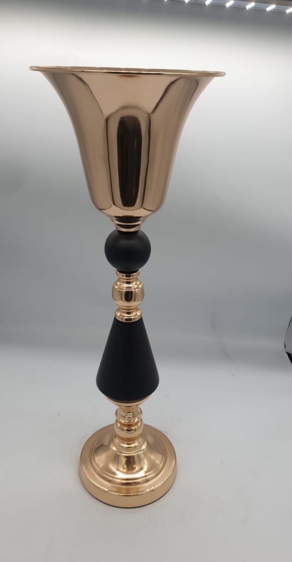 Vase rose gold et noir 75cm