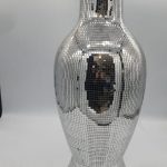 vase xxl miroir silver