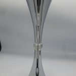 Vase tube acier silver