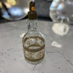 bouteille en verre pour huile doré