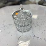 bonbonnière cristallisée 2 étages transparente