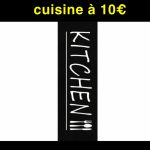 Tapis cuisine kitchen 80/180cm noir