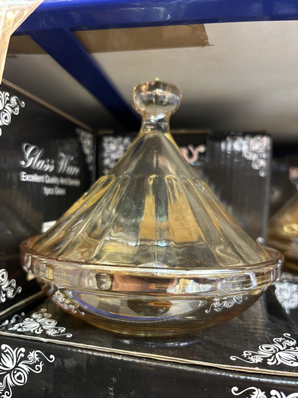 Mini tajine gold en verre