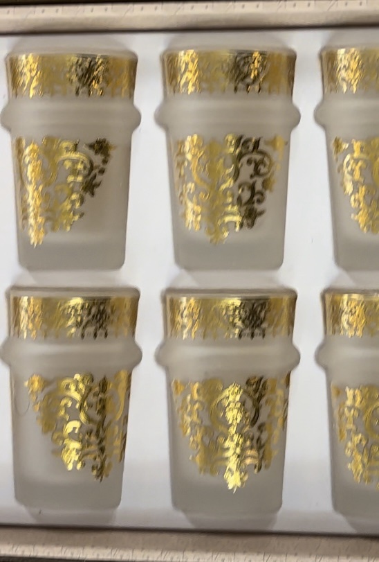 Verres à thé gold /24