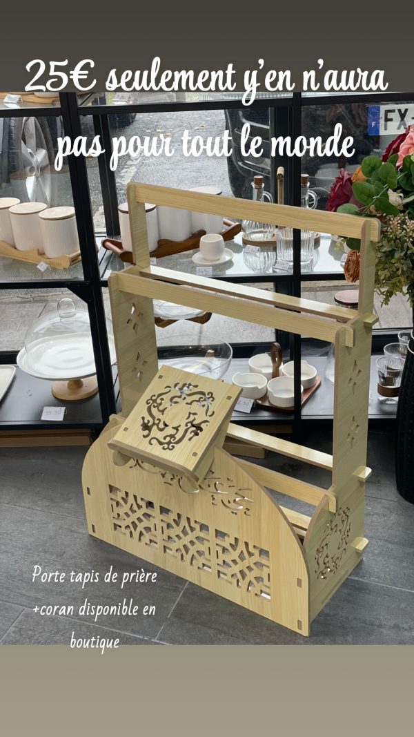 Porte tapis de prière beige