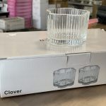 6 coupelles en verre
