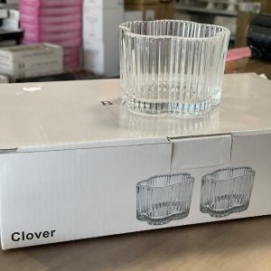 6 coupelles en verre