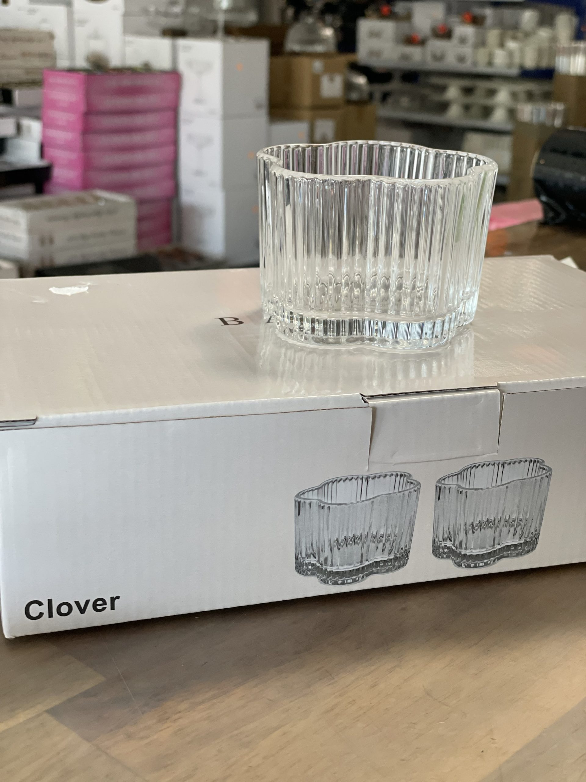 6 coupelles en verre