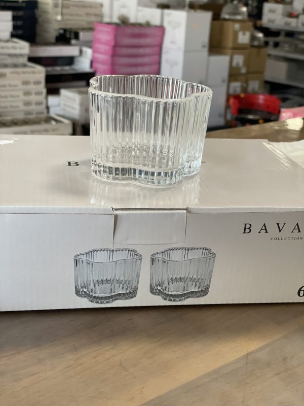 6 coupelles en verre